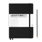 Notes LEUCHTTURM 1917  A5 Medium czarny linia