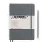Notes LEUCHTTURM 1917  A5 Medium antracyt kratka