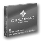 Naboje DIPLOMAT czarne 6szt.