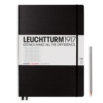 Notes LEUCHTTURM 1917 A4+ Master Slim czarny kratka