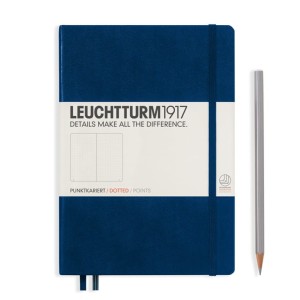 Notes LEUCHTTURM 1917  A5 Medium granatowy kropki 